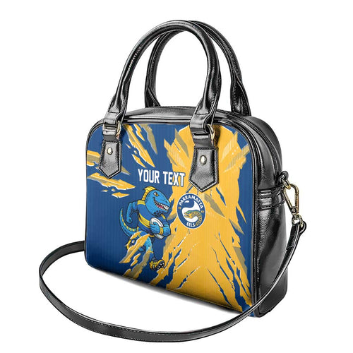 Personalized Parramatta Eels Shoulder Handbag Dynamic Lightning Mascot Rugby Australia