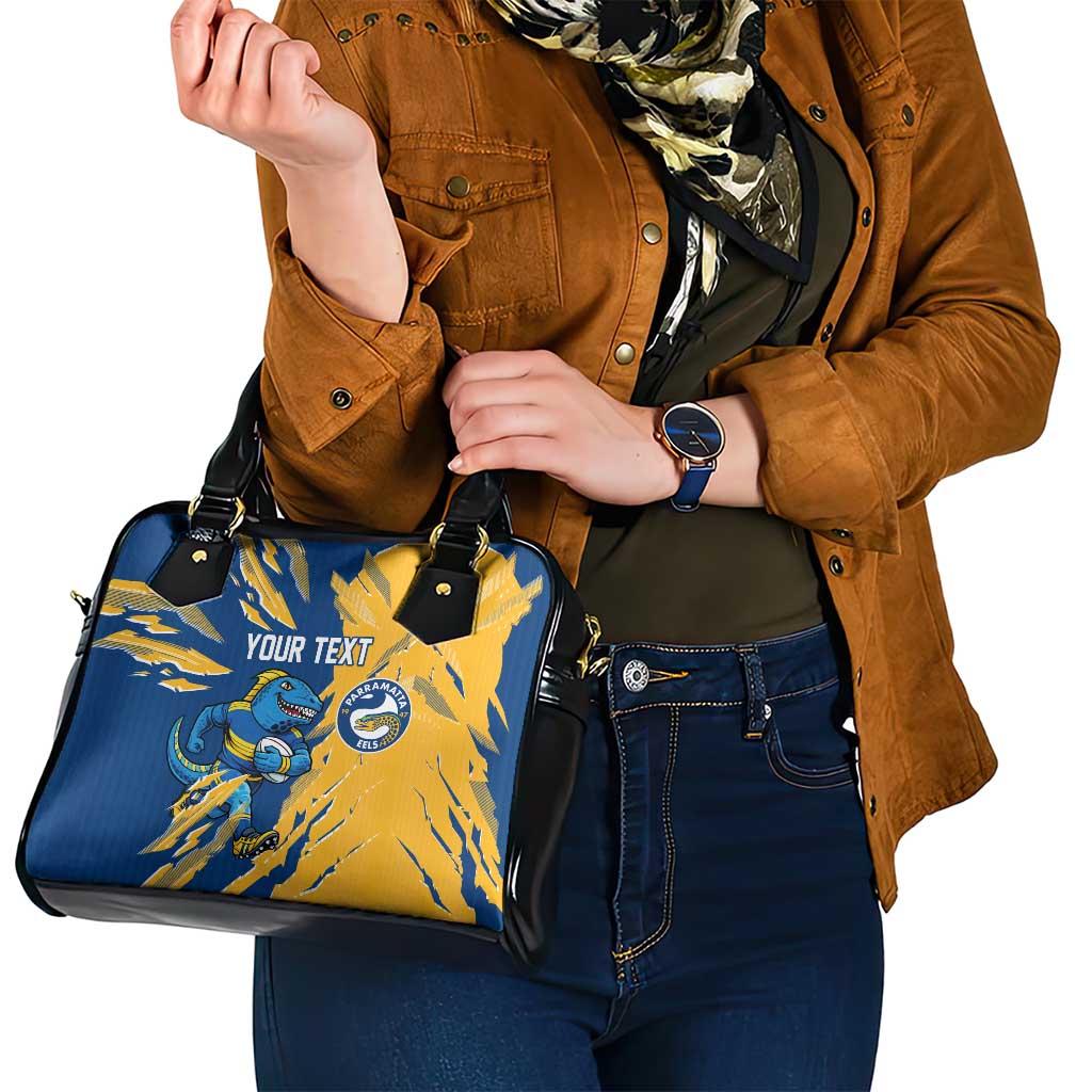 Personalized Parramatta Eels Shoulder Handbag Dynamic Lightning Mascot Rugby Australia