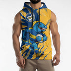 Personalized Parramatta Eels Sleeveless Hoodie Dynamic Lightning Mascot Rugby Australia