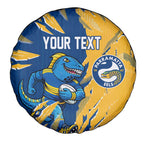 Personalized Parramatta Eels Spare Tire Cover Dynamic Lightning Mascot Rugby Australia