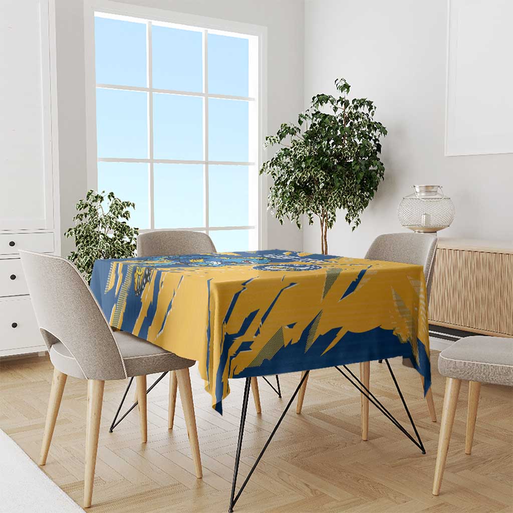 Personalized Parramatta Eels Tablecloth Dynamic Lightning Mascot Rugby Australia