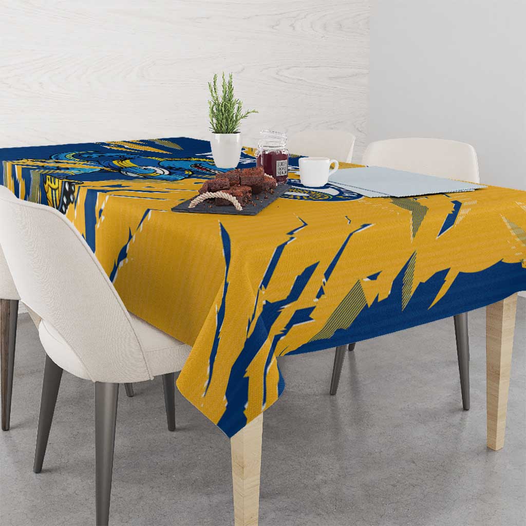 Personalized Parramatta Eels Tablecloth Dynamic Lightning Mascot Rugby Australia