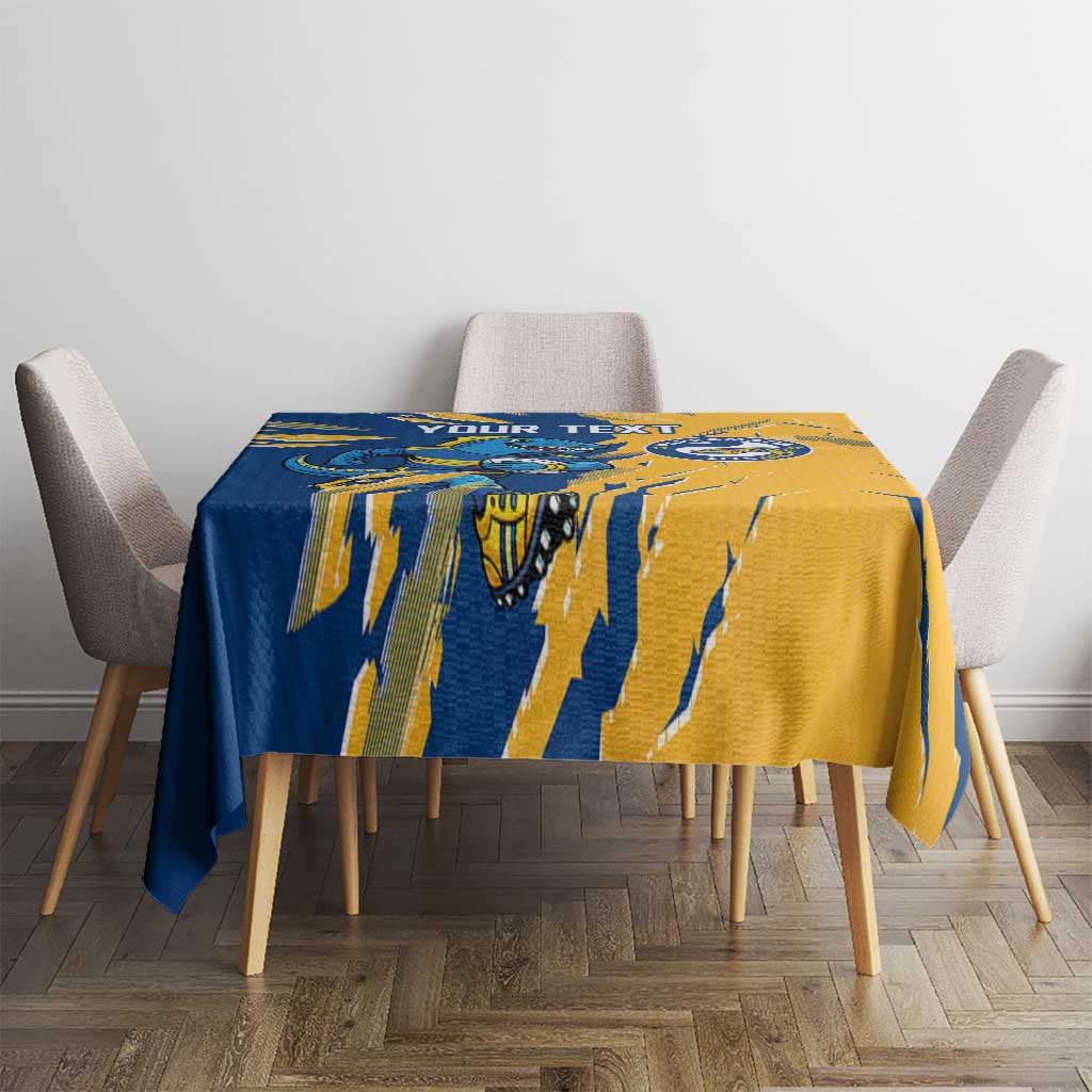 Personalized Parramatta Eels Tablecloth Dynamic Lightning Mascot Rugby Australia