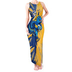 Personalized Parramatta Eels Tank Maxi Dress Dynamic Lightning Mascot Rugby Australia