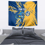 Personalized Parramatta Eels Tapestry Dynamic Lightning Mascot Rugby Australia