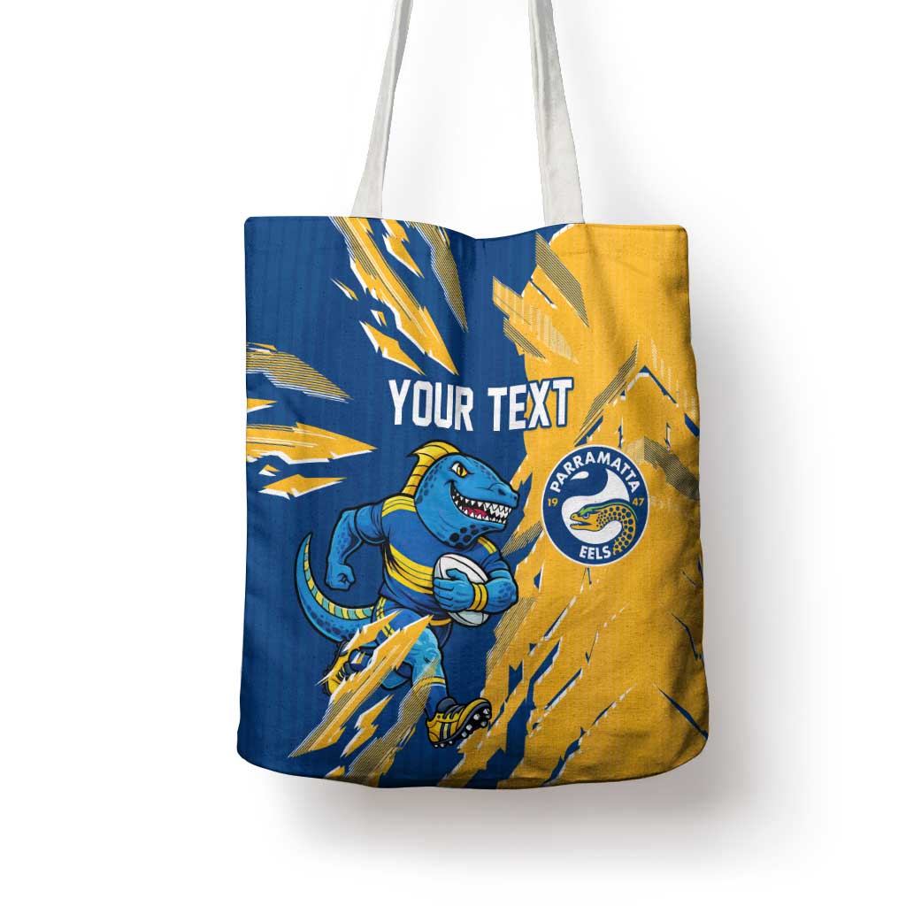 Personalized Parramatta Eels Tote Bag Dynamic Lightning Mascot Rugby Australia