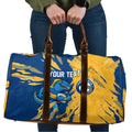 Personalized Parramatta Eels Travel Bag Dynamic Lightning Mascot Rugby Australia