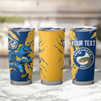 Personalized Parramatta Eels Tumbler Cup Dynamic Lightning Mascot Rugby Australia