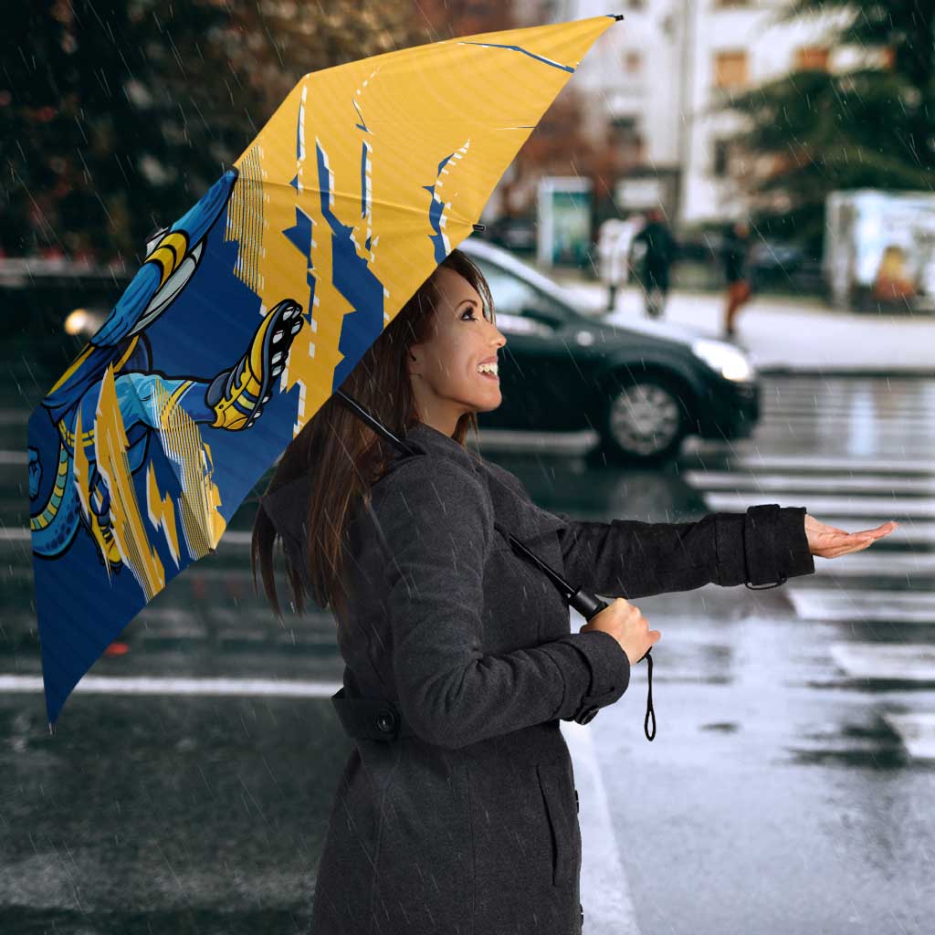 Personalized Parramatta Eels Umbrella Dynamic Lightning Mascot Rugby Australia