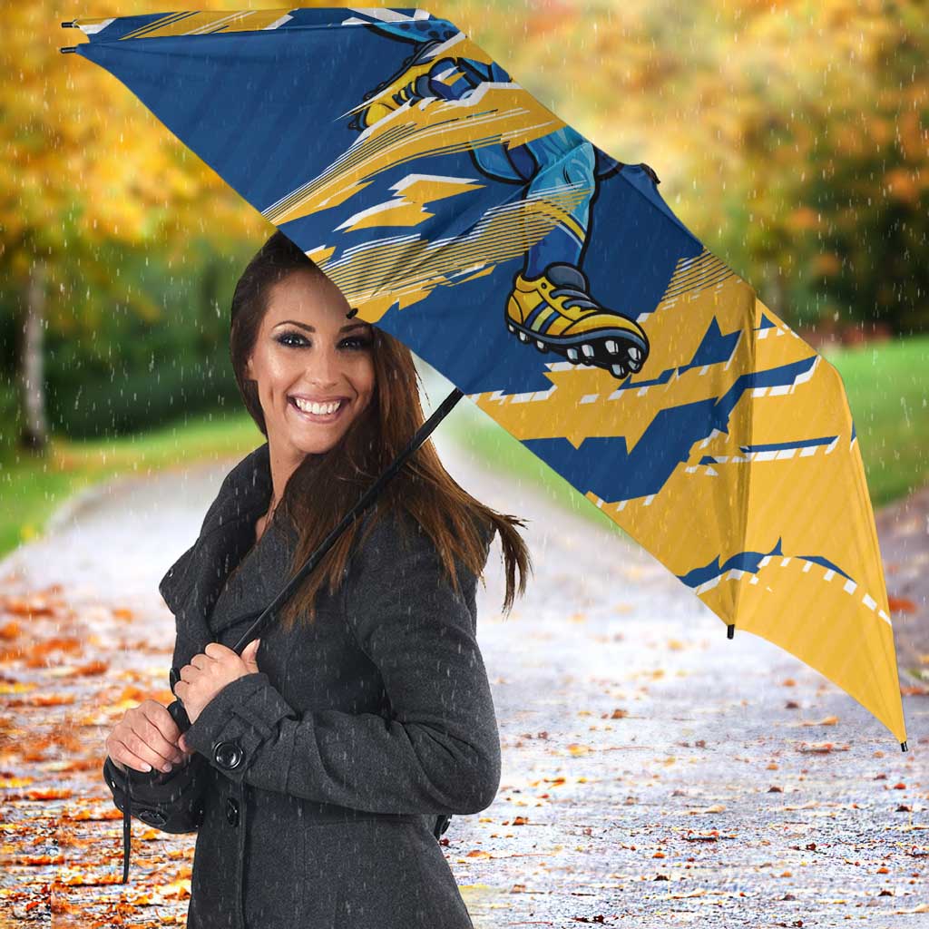 Personalized Parramatta Eels Umbrella Dynamic Lightning Mascot Rugby Australia
