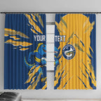 Personalized Parramatta Eels Window Curtain Dynamic Lightning Mascot Rugby Australia