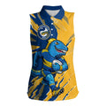 Personalized Parramatta Eels Women Sleeveless Polo Shirt Dynamic Lightning Mascot Rugby Australia
