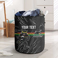 Personalized Penrith Panthers Laundry Basket Dynamic Lightning Mascot Rugby Australia