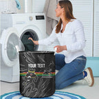 Personalized Penrith Panthers Laundry Basket Dynamic Lightning Mascot Rugby Australia