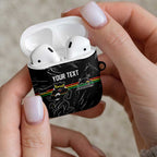 Personalized Penrith Panthers AirPods Case Dynamic Lightning Mascot Rugby Australia