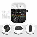 Personalized Penrith Panthers AirPods Case Dynamic Lightning Mascot Rugby Australia