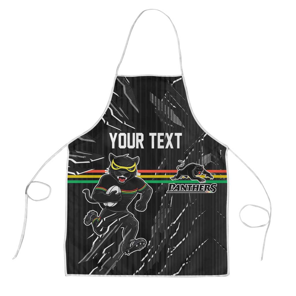 Personalized Penrith Panthers Apron Dynamic Lightning Mascot Rugby Australia