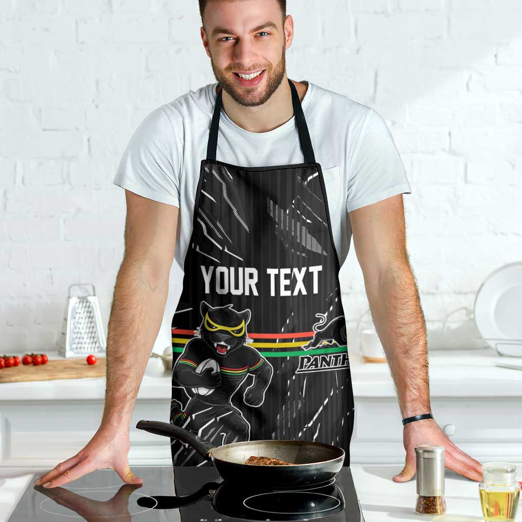 Personalized Penrith Panthers Apron Dynamic Lightning Mascot Rugby Australia
