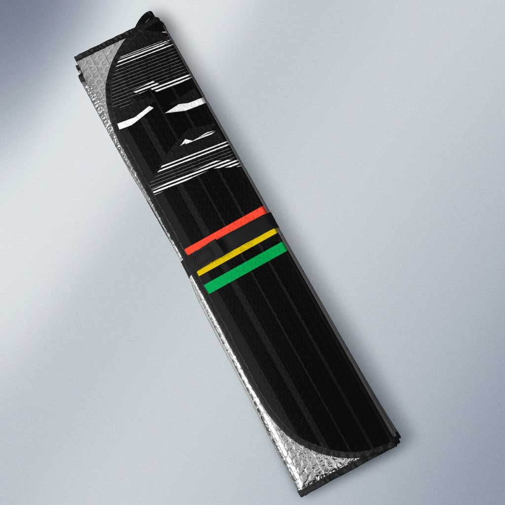 Personalized Penrith Panthers Auto Sun Shade Dynamic Lightning Mascot Rugby Australia