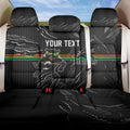 Personalized Penrith Panthers Back Car Seat Cover Dynamic Lightning Mascot Rugby Australia