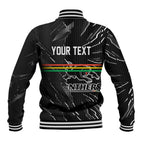 Personalized Penrith Panthers Baseball Jacket Dynamic Lightning Mascot Rugby Australia
