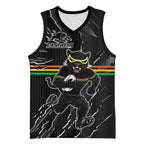 Personalized Penrith Panthers Basketball Jersey Dynamic Lightning Mascot Rugby Australia