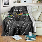 Personalized Penrith Panthers Blanket Dynamic Lightning Mascot Rugby Australia