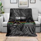 Personalized Penrith Panthers Blanket Dynamic Lightning Mascot Rugby Australia