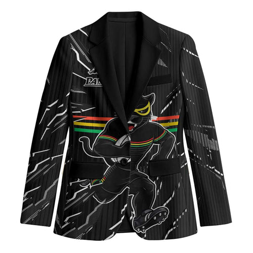 Personalized Penrith Panthers Blazer Dynamic Lightning Mascot Rugby Australia