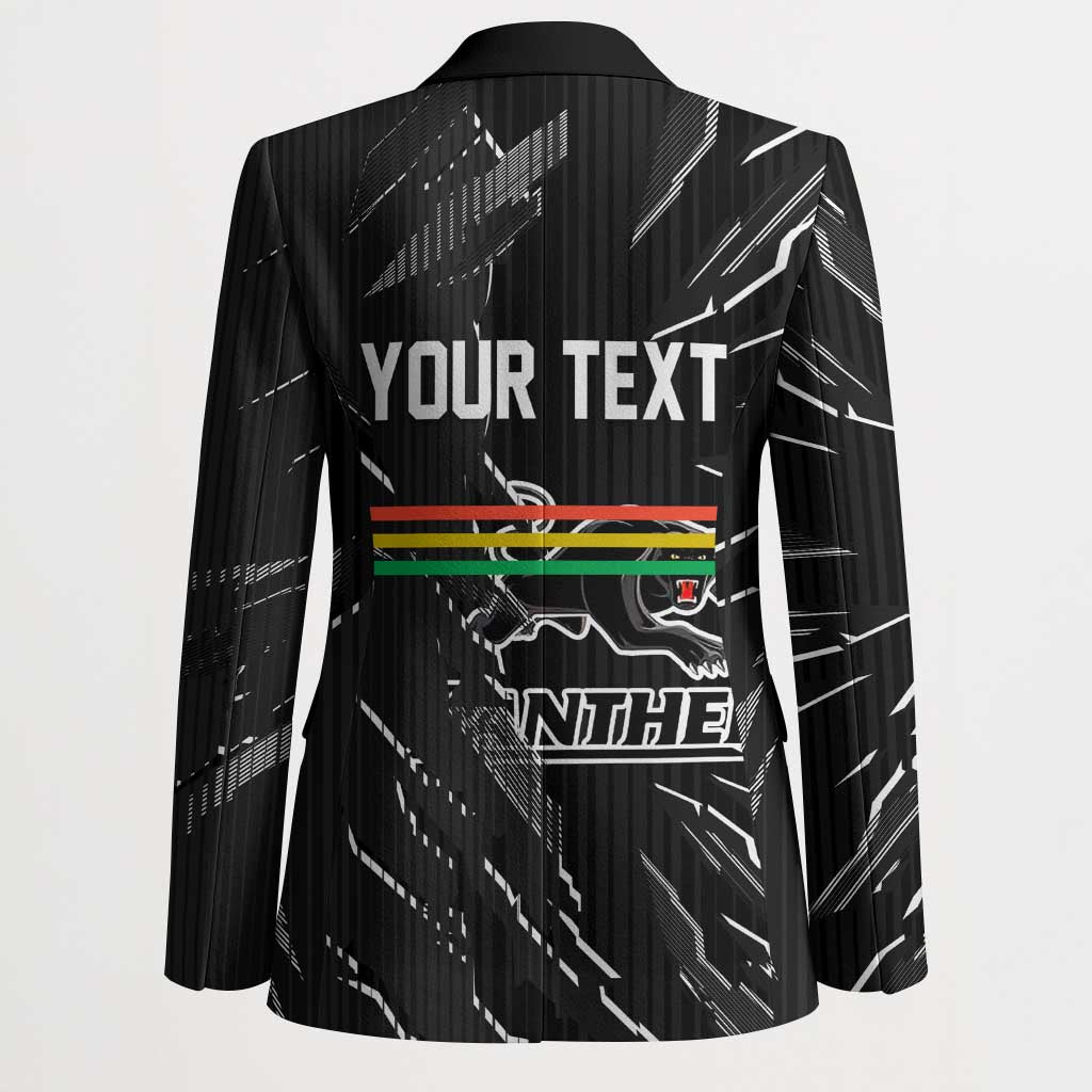 Personalized Penrith Panthers Blazer Dynamic Lightning Mascot Rugby Australia