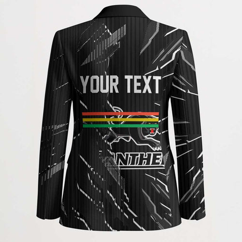 Personalized Penrith Panthers Blazer Dynamic Lightning Mascot Rugby Australia