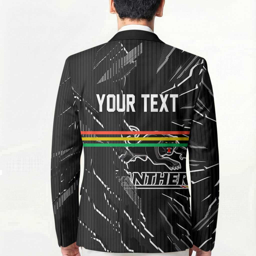 Personalized Penrith Panthers Blazer Dynamic Lightning Mascot Rugby Australia