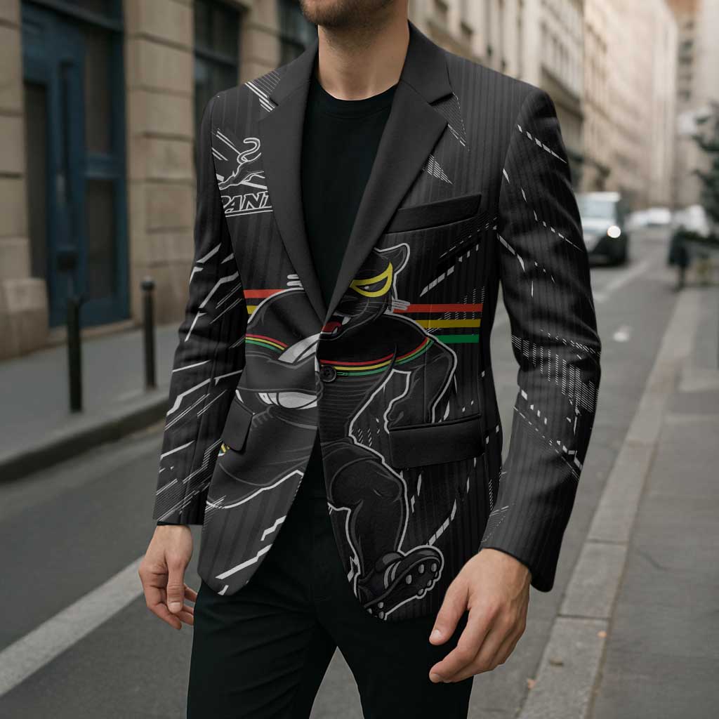 Personalized Penrith Panthers Blazer Dynamic Lightning Mascot Rugby Australia