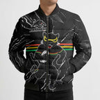 Personalized Penrith Panthers Bomber Puffer Jacket Dynamic Lightning Mascot Rugby Australia