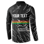 Personalized Penrith Panthers Button Sweatshirt Dynamic Lightning Mascot Rugby Australia