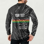 Personalized Penrith Panthers Button Sweatshirt Dynamic Lightning Mascot Rugby Australia