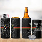 Personalized Penrith Panthers 4 in 1 Can Cooler Tumbler Dynamic Lightning Mascot Rugby Australia