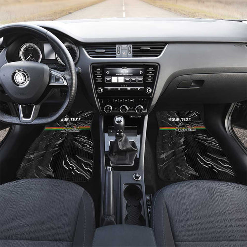Personalized Penrith Panthers Car Mats Dynamic Lightning Mascot Rugby Australia