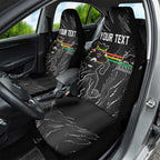 Personalized Penrith Panthers Car Seat Cover Dynamic Lightning Mascot Rugby Australia