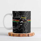 Personalized Penrith Panthers Ceramic Mug Dynamic Lightning Mascot Rugby Australia