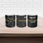 Personalized Penrith Panthers Ceramic Mug Dynamic Lightning Mascot Rugby Australia