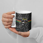 Personalized Penrith Panthers Ceramic Mug Dynamic Lightning Mascot Rugby Australia