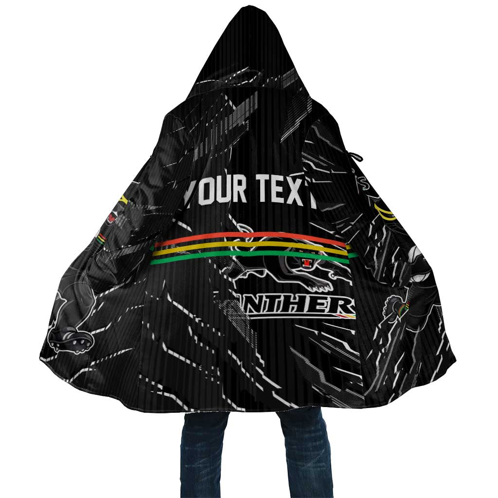 Personalized Penrith Panthers Cloak Dynamic Lightning Mascot Rugby Australia