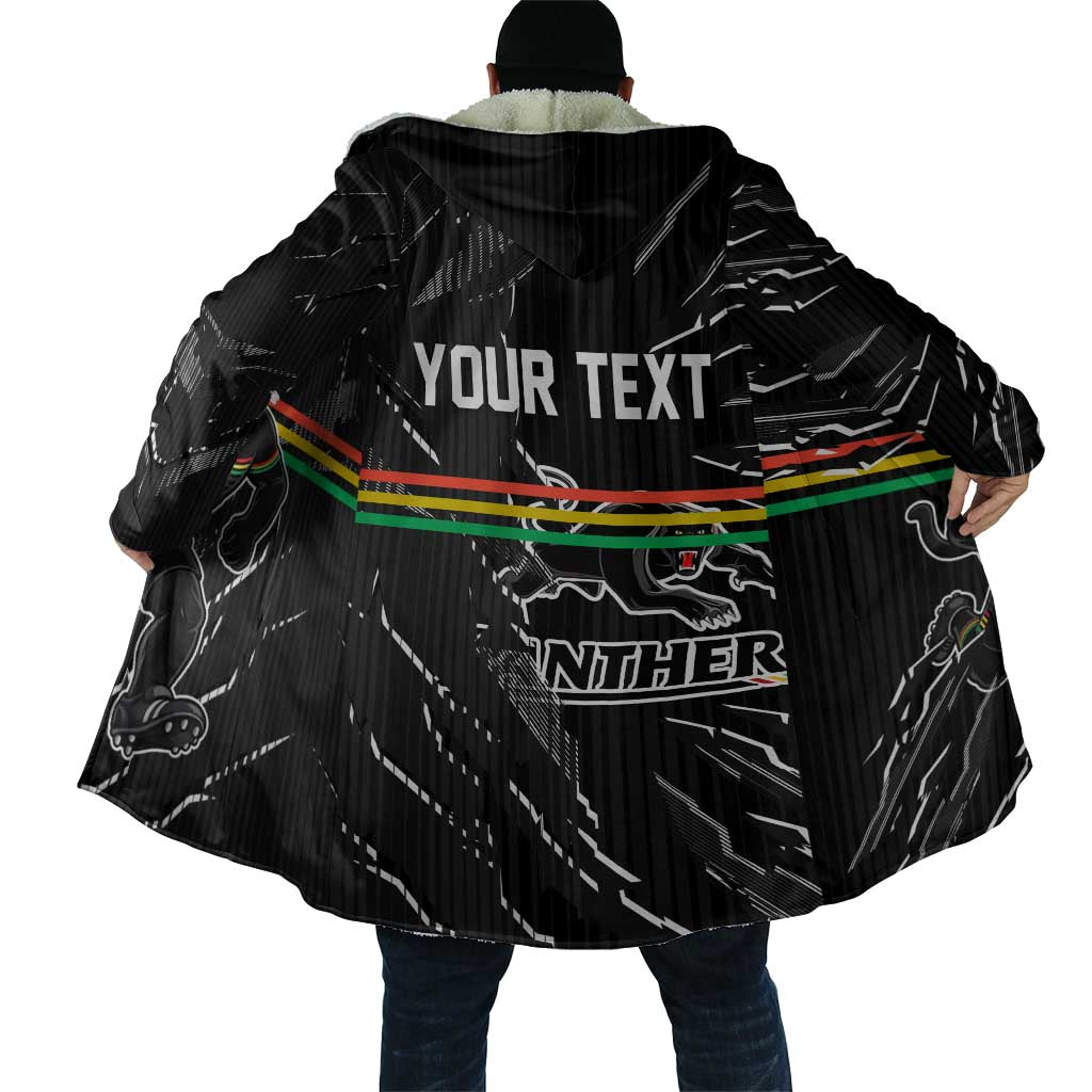 Personalized Penrith Panthers Cloak Dynamic Lightning Mascot Rugby Australia