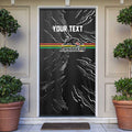 Personalized Penrith Panthers Door Cover Dynamic Lightning Mascot Rugby Australia