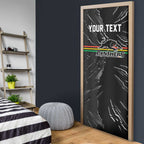Personalized Penrith Panthers Door Cover Dynamic Lightning Mascot Rugby Australia