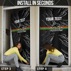 Personalized Penrith Panthers Door Cover Dynamic Lightning Mascot Rugby Australia