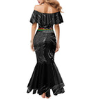 Personalized Penrith Panthers Family Matching Mermaid Dress and Hawaiian Shirt Dynamic Lightning Mascot Rugby Australia