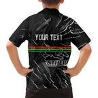 Personalized Penrith Panthers Family Matching Tank Maxi Dress and Hawaiian Shirt Dynamic Lightning Mascot Rugby Australia