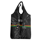 Personalized Penrith Panthers Grocery Bag Dynamic Lightning Mascot Rugby Australia